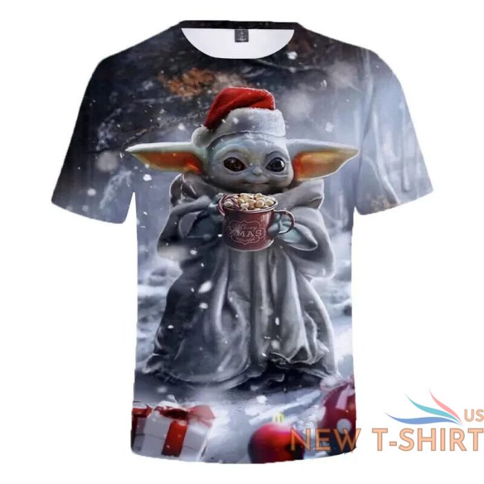 baby yoda grogu t shirt christmas snow star wars mandalorian child size xl 0.jpg