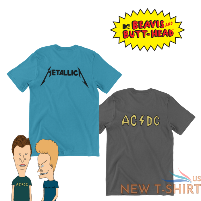 beavis and butthead t shirt couple s costume ac dc metallica halloween unisex 0 1.png