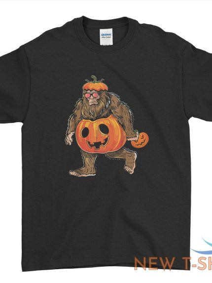 bigfoot halloween pumpkin t shirt funny somking weed novelty retro tee top 0.jpg