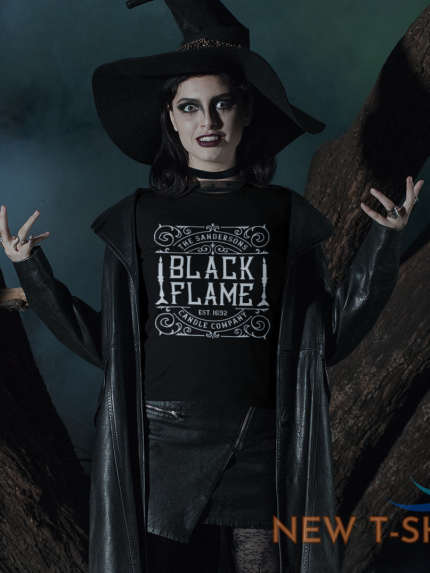 black flame candle company halloween sanderson witch t shirt spooky unisex tee 0.png