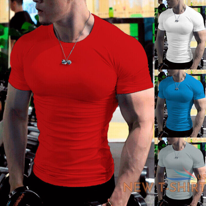 bodybuilding gym t shirt mens workout shirt muscle tee men fitness clothing tops 2.jpg
