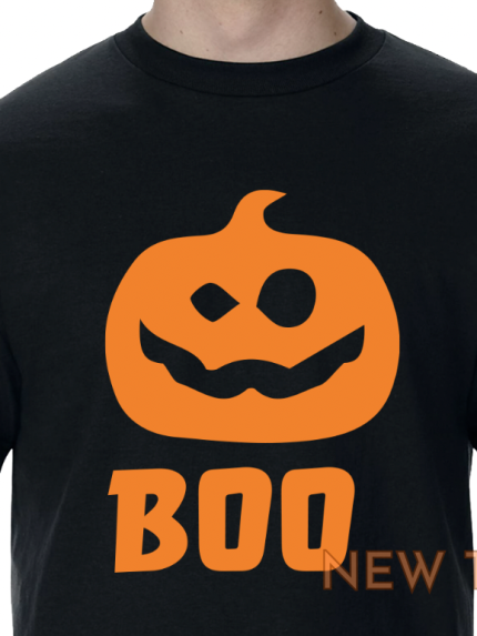 boo halloween pumpkin t shirt short sleeve graphic tee unisex apparel 0.png
