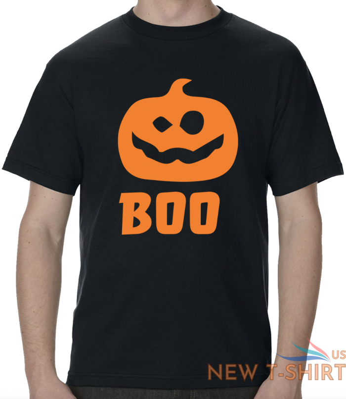 boo halloween pumpkin t shirt short sleeve graphic tee unisex apparel 1.png