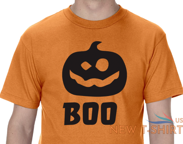 boo halloween pumpkin t shirt short sleeve graphic tee unisex apparel 2.png