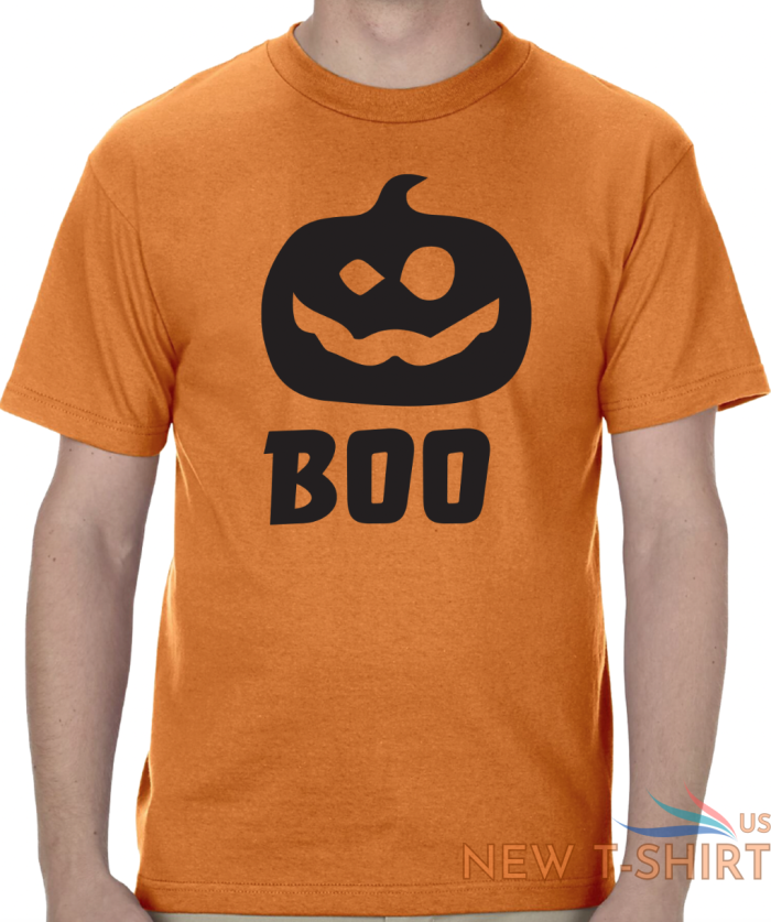 boo halloween pumpkin t shirt short sleeve graphic tee unisex apparel 3.png