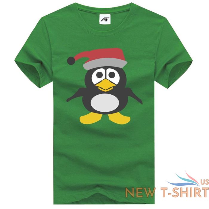 boys cute penguin festive xmas printed t shirt mens christmas gift cotton top 5.jpg