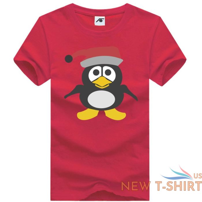 boys cute penguin festive xmas printed t shirt mens christmas gift cotton top 7.jpg