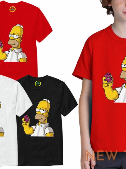 boys mens t shirt homer the simpsons tee bart deal summer christmas donut d oh 0.jpg