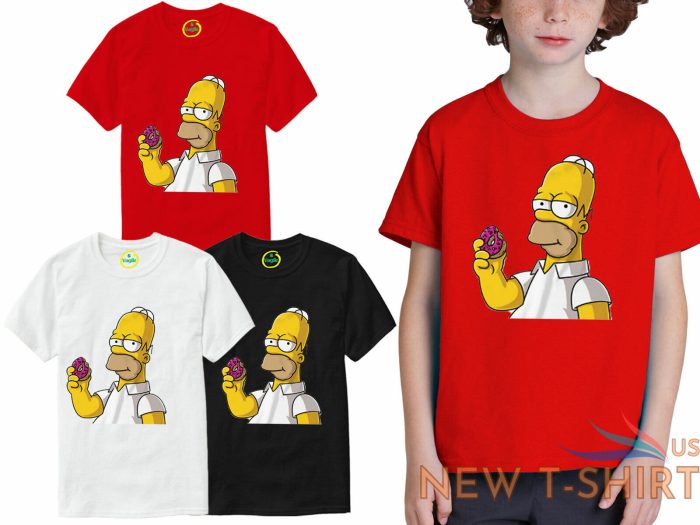 boys mens t shirt homer the simpsons tee bart deal summer christmas donut d oh 0.jpg