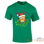 boys merry christmas cat santa hat print t shirt cotton mens short sleeve top 3.jpg