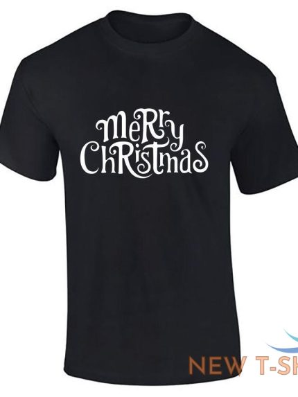 boys merry christmas cute text party wear t shirt round neck tees 0.jpg