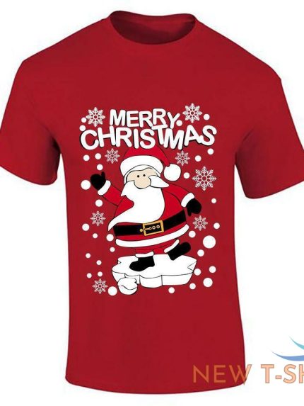 boys merry christmas santa claus print t shirt mens short sleeve top cotton tee 0.jpg