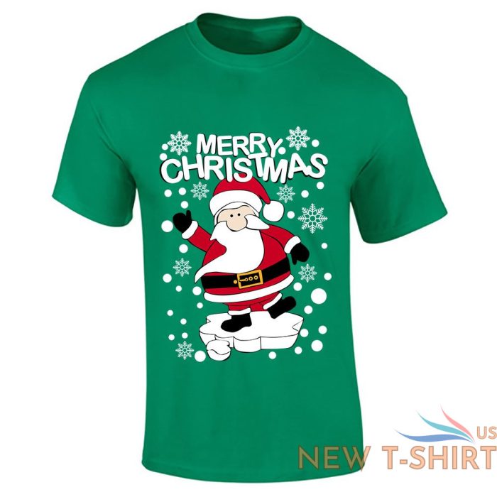 boys merry christmas santa claus print t shirt mens short sleeve top cotton tee 3.jpg