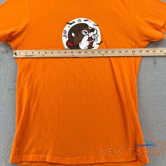 buc ees halloween shirt mens medium orange bats batty for buc ees usa made 4.jpg