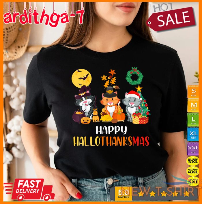 cat halloween christmas happy hallothanksmas thanksgiving t shirt size s 4xl 1.jpg