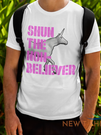 charlie the unicorn t shirt shun the non believer ring ring hello new gift tee 1.png