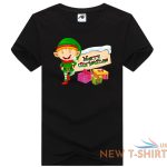 childrens mens elf merry christmas print t shirt boys short sleeve xmas shirt 4.jpg