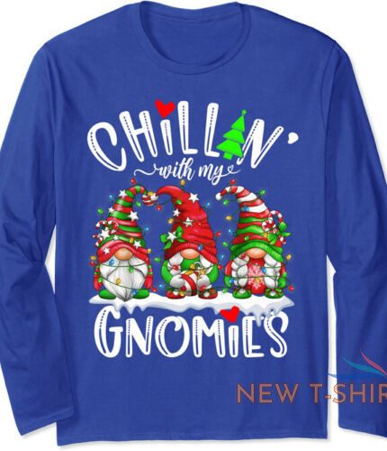 chillin with my gnomies christmas lights gnomes famil long sleeve t shirt 0.jpg