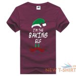 christmas baking elf printed womens girls t shirt funny novelty party top tees 4.jpg