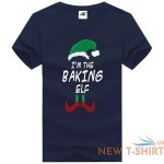 christmas baking elf printed womens girls t shirt funny novelty party top tees 5.jpg