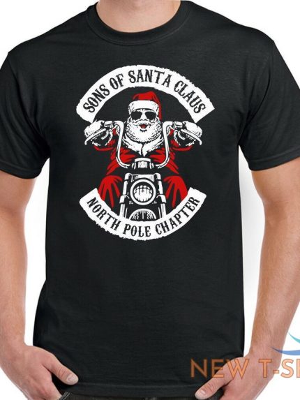 christmas biker t shirt mens sons of santa claus funny anarchy motorcycle bike 1.jpg