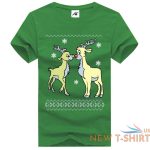 christmas deer santa elf print t shirt mens boys xmas party wear top tees 1.jpg