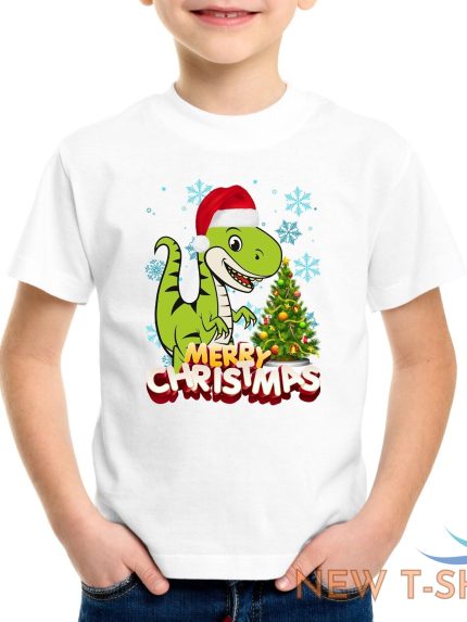 christmas dinosaur t shirt dino kids mens birthday gifts novelty tshirt xmas 1.jpg