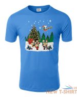 christmas friends singing around tree unisex tee tshirt 5.jpg