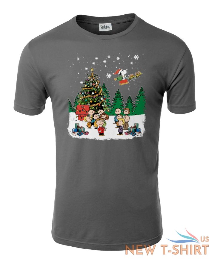 christmas friends singing around tree unisex tee tshirt 6.jpg