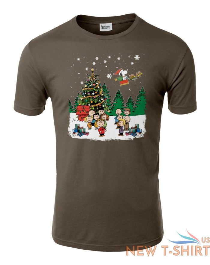 christmas friends singing around tree unisex tee tshirt 7.jpg