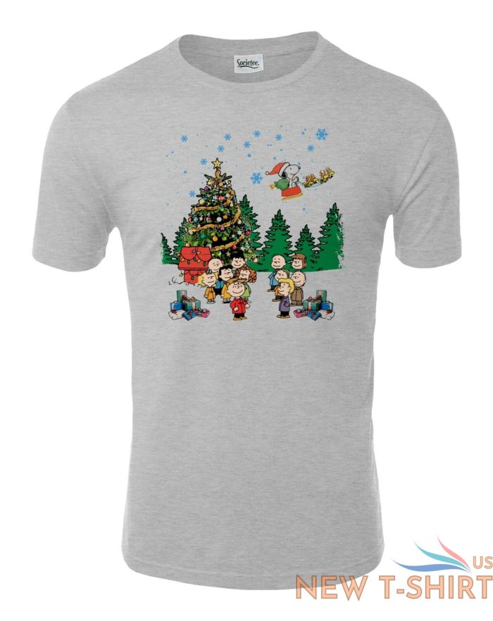 christmas friends singing around tree unisex tee tshirt 8.jpg