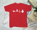 christmas heartbeat t shirt xmas tree snowman christmas party gift festive tees 4.jpg