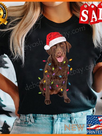 christmas labrador retriever dog chocolate lab lover gift t shirt funny 0.jpg