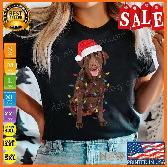 christmas labrador retriever dog chocolate lab lover gift t shirt funny 0.jpg