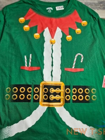 christmas ugly sweater tshirt elf new men s 3xl 1.jpg