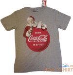 coca cola christmas t shirt small new coke santa drink in bottles s gray nwt 1.jpg