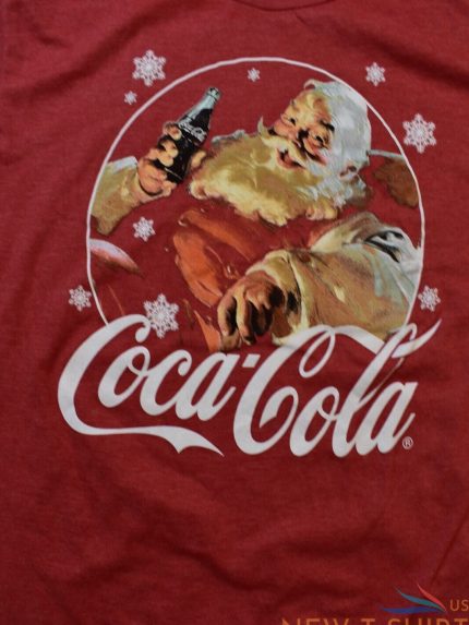 coca cola mens santa claus drinking coke christmas shirt new s 2xl 1.jpg