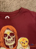 creepy co beistle shirt maroon halloween t shirt size m crew neck skeleton ghost 4.jpg