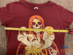 creepy co beistle shirt maroon halloween t shirt size m crew neck skeleton ghost 5.jpg