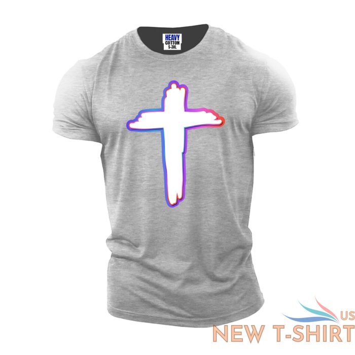 cross colorful jesus christianity faith religious mens t shirt usa new gift tee 2.jpg