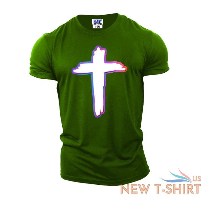 cross colorful jesus christianity faith religious mens t shirt usa new gift tee 6.jpg