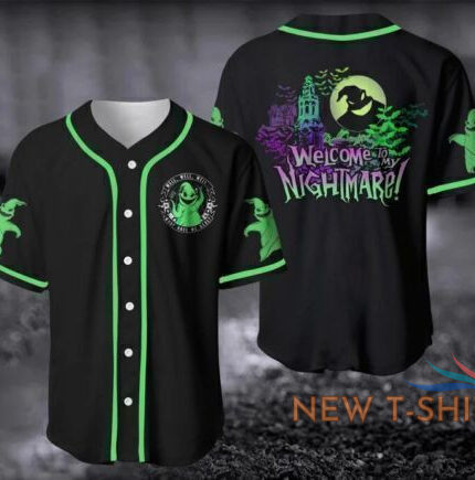 custom name oogie boogie welcome to nightmare halloween 3d baseball jersey shirt 0.jpg