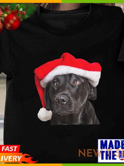 cute black lab santa hat christmas dog labrador retriever t shirt size s 5xl 0.jpg