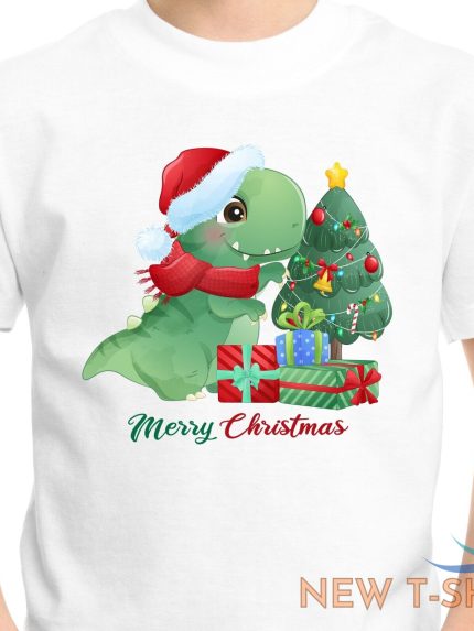 cute dinosaur christmas t shirt kids mens boys girls womens novelty xmas gift 0.jpg
