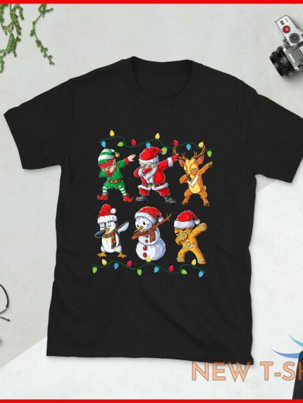 dabbing santa elf friends christmas kids boys men xmas gifts t shirt 1.jpg