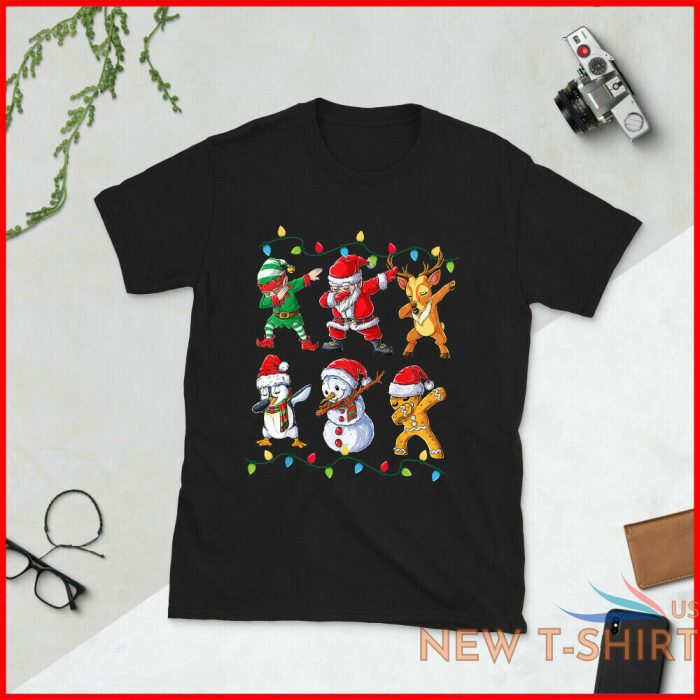 dabbing santa elf friends christmas kids boys men xmas gifts t shirt 1.jpg