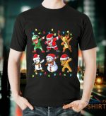 dabbing santa elf friends christmas kids boys men xmas gifts t shirt 3.jpg