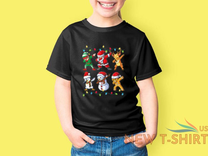 dabbing santa elf friends christmas kids boys men xmas gifts t shirt 4.jpg