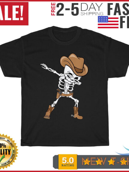 dabbing skeleton cowboy hat halloween kids dab vintage t shirt men women fashion 0.jpg