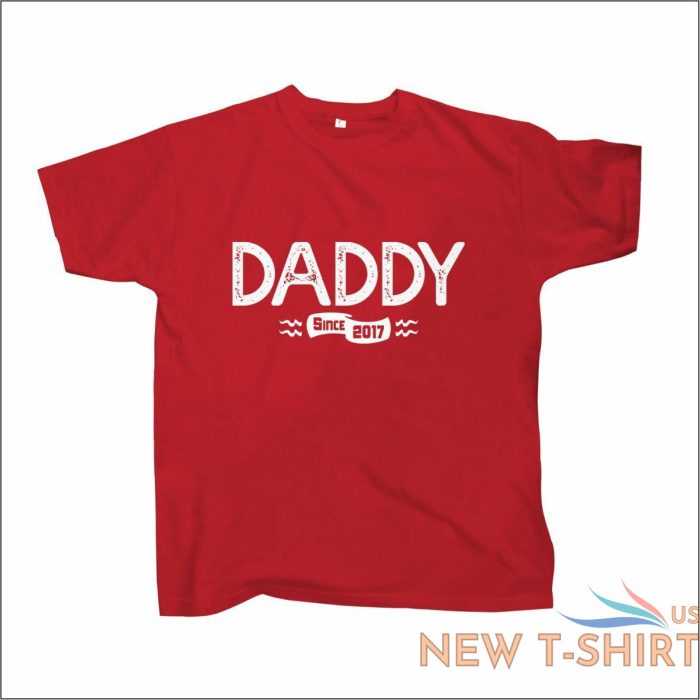 daddy since 2017 t shirt fathers day gift any year personalised christmas shirt 4.jpg